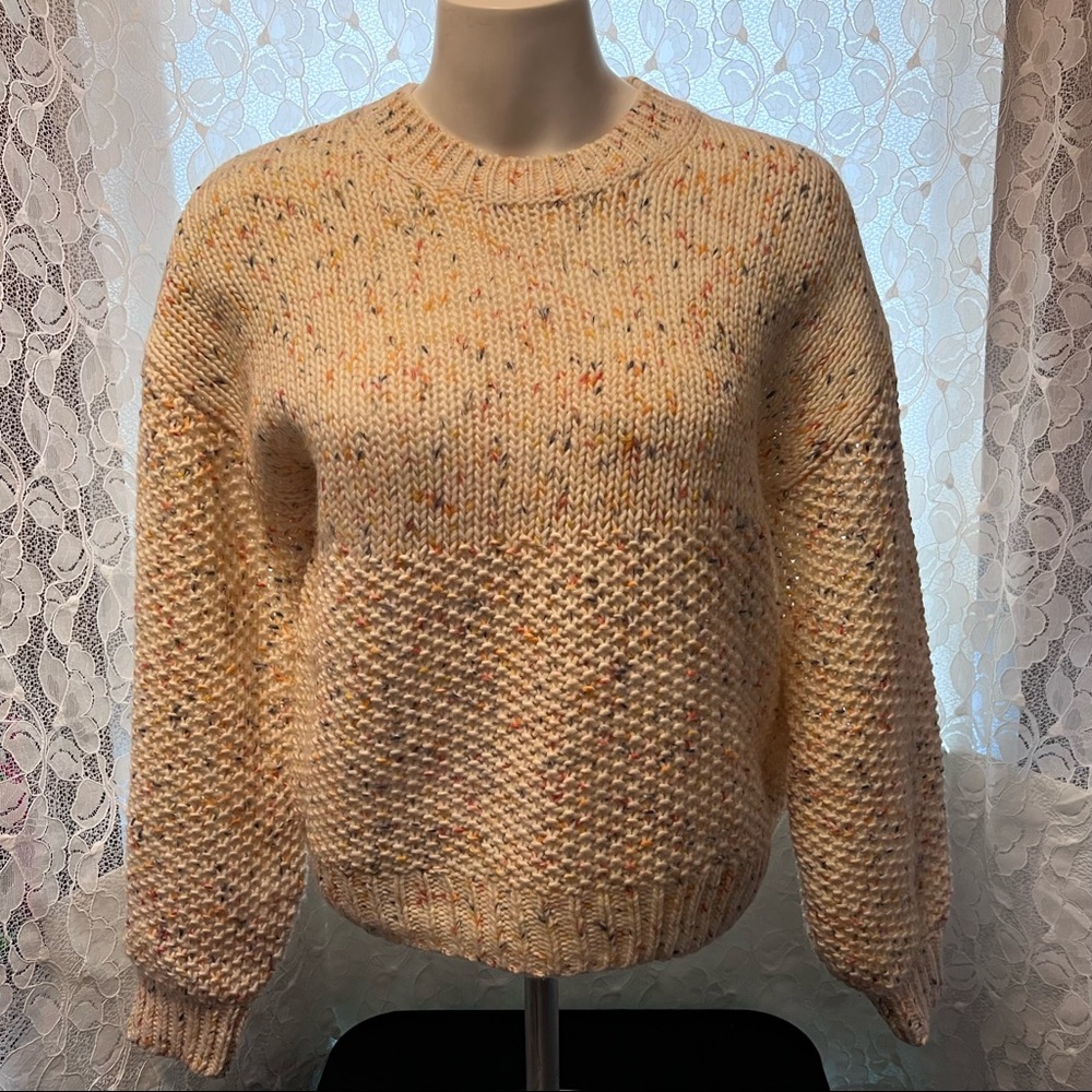 Gap Puff Sleeve Cropped Sweater